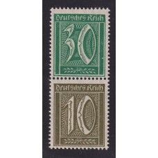 ALEMANIA 1921 ESTAMPILLAS SE-TENANT ZUSAMMENDRUCKE NUEVAS MINT MI S33 10 EUROS